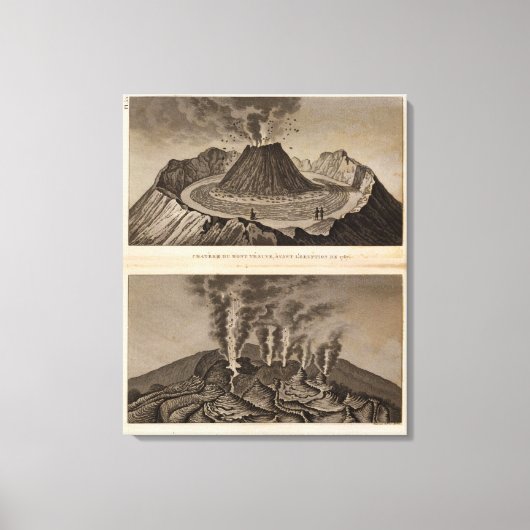 Vesuve, Dolomieu Canvas Afdruk (Voorkant)