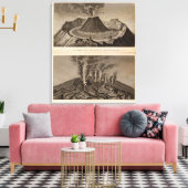 Vesuve, Dolomieu Canvas Afdruk (Insitu (Woonkamer))
