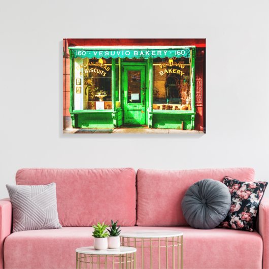 Vesuvio Bakkerij Verpakt Canvas (Insitu (Woonkamer))