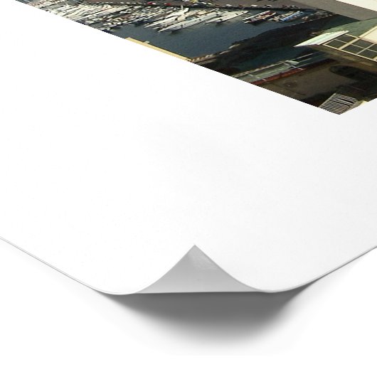 Vesuvio en de baai van het uitzicht Napels Poster (Hoek)