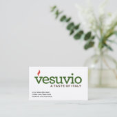 VESUVIO-KAARTEN VISITEKAARTJE (Staand voorkant)