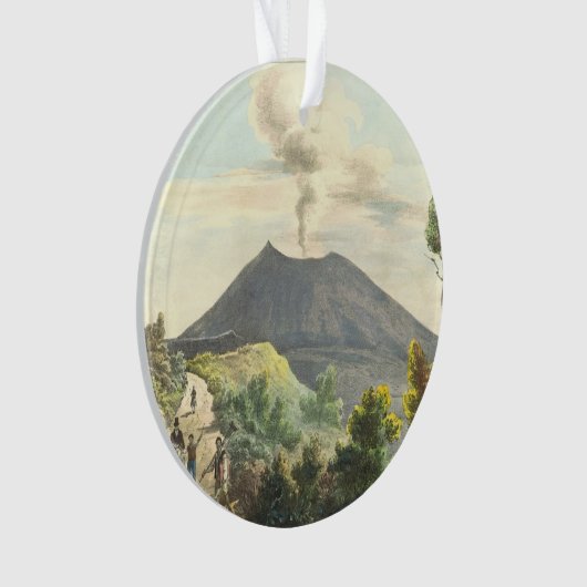 Vesuvius Active Volcano 1832 Napels Italië Ornament (voorkant)