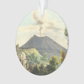 Vesuvius Active Volcano 1832 Napels Italië Ornament (voorkant)