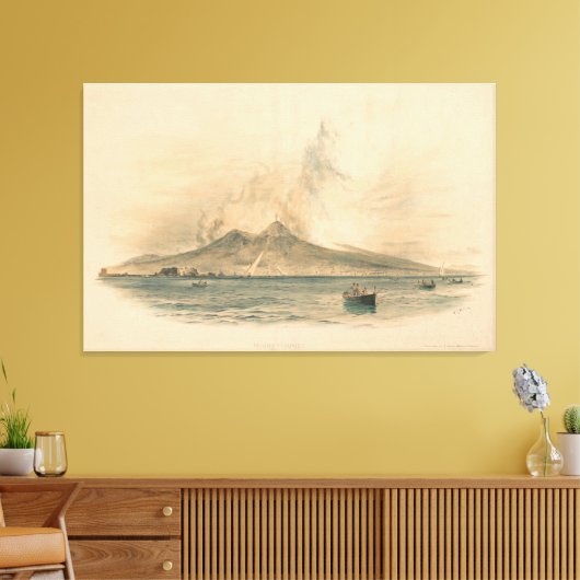 Vesuvius Canvas Afdruk (Insitu (Woonkamer))