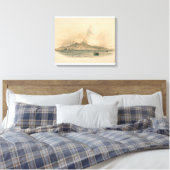 Vesuvius Canvas Afdruk (Insitu (Slaapkamer))