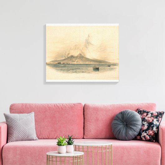 Vesuvius Canvas Afdruk (Insitu (Woonkamer))
