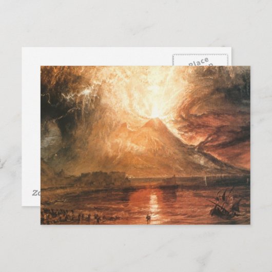 Vesuvius Erupting Briefkaart (Voorkant / Achterkant)