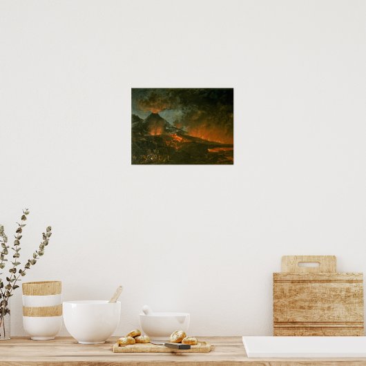 Vesuvius Erupting Poster (Keuken)