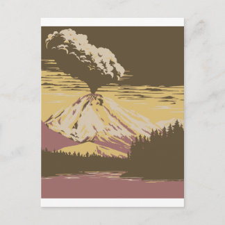 Vesuvius Erupts monteren Briefkaart