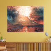 Vesuvius in Eruption by J. M. W. Turner (1820) Canvas Afdruk (Insitu (Woonkamer))