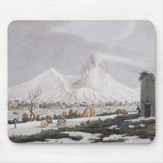 Vesuvius in Snow, bord V uit 'Campi Phlegraei: O Muismat (Voorkant)