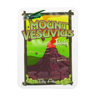 Vesuvius Italiaanse cartoon vulcano Magneet