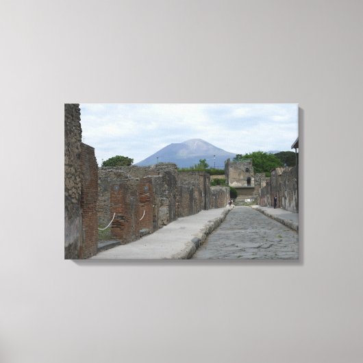 Vesuvius-Pompeii Canvas Afdruk (Voorkant)