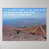 Vesuvius Volcano Humour Poster (Voorkant)