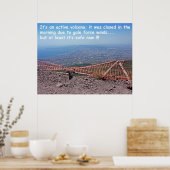Vesuvius Volcano Humour Poster (Keuken)