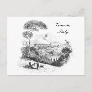 Vesuvius vulcano en Napels Briefkaart