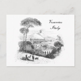Vesuvius vulcano en Napels Briefkaart
