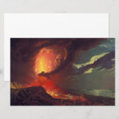 Vesuvius-vulkaanuitbarsting Briefpapier (Voorkant / Achterkant)