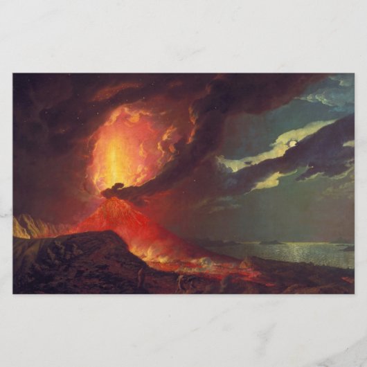 Vesuvius-vulkaanuitbarsting Briefpapier (Voorkant)
