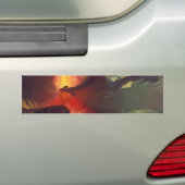 Vesuvius-vulkaanuitbarsting Bumpersticker (Op auto)