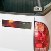 Vesuvius-vulkaanuitbarsting Bumpersticker (Op Truck)