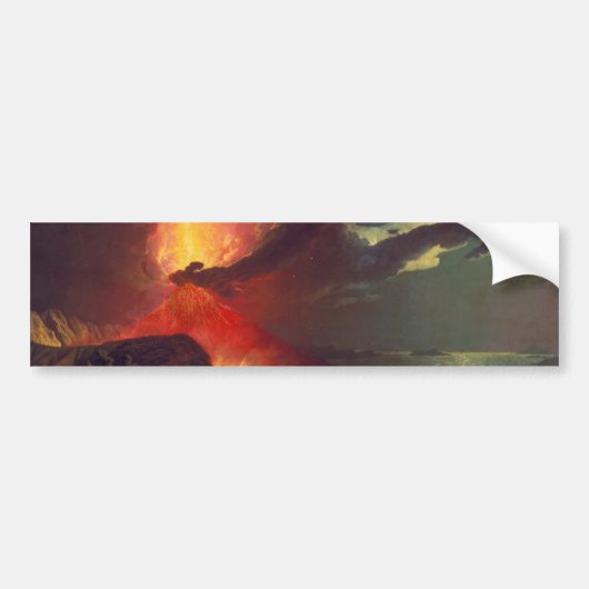 Vesuvius-vulkaanuitbarsting Bumpersticker (Voorkant)