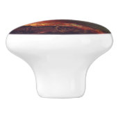 Vesuvius-vulkaanuitbarsting Keramische Knop (Zijkant)