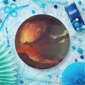 Vesuvius-vulkaanuitbarsting Papieren Bordje (Feest)