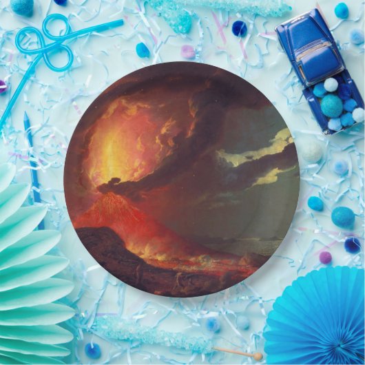 Vesuvius-vulkaanuitbarsting Papieren Bordje (Feest)