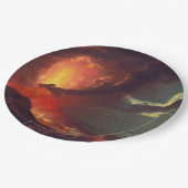 Vesuvius-vulkaanuitbarsting Papieren Bordje (Gekanteld)