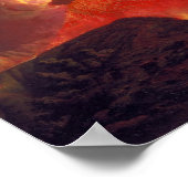 Vesuvius-vulkaanuitbarsting Poster (Hoek)