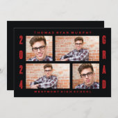 VET 2024 AFSTUDEERDER FOTO COLLAGE AFSTUDEREN UITN KAART (Voorkant / Achterkant)