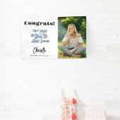 Vet 2024 Blauw Congrats Afstuderen Fotobanner Spandoek (Insitu)