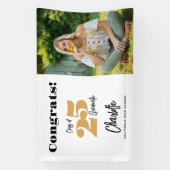 Vet 2024 Gouden Congrats Afstuderen Fotobanner Spandoek (Verticaal)