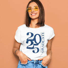 Vet 2025 Afstuderen trendy Navy Afstuderen T-shirt