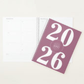 Vet 2026 Logo Wit Blush Roze Planner (Display)