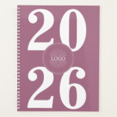 Vet 2026 Logo Wit Blush Roze Planner (Voorkant)