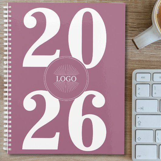 Vet 2026 Logo Wit Blush Roze Planner