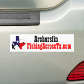 vet%20logo%20#001_AZ, FishingAcrossTx.com, Arch... Bumpersticker (Op auto)