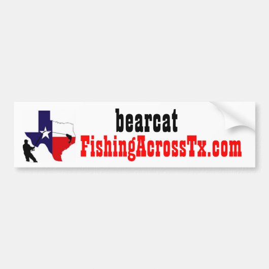 vet%20logo%20#001_AZ, FishingAcrossTx.com, bearcat Bumpersticker (Voorkant)