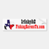 vet%20logo%20#001_AZ, FishingAcrossTx.com, Irfi... Bumpersticker (Voorkant)