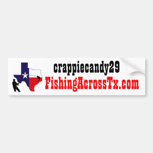 vet%20logo%20#001_AZ, FishingAcrossTx.com, onzin.. Bumpersticker (Voorkant)
