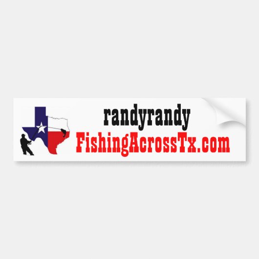 vet%20logo%20#001_AZ, FishingAcrossTx.com, Scoo... Bumpersticker (Voorkant)