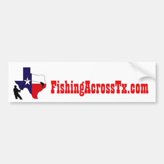 vet%20logo%20#001_AZ, FishingAcrossTx.com, Scoo... Bumpersticker (Voorkant)