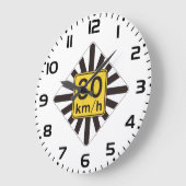 Vet 30 kmh snelheidslimiet Sunburst verkeersbord Grote Klok (Hoek)