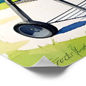 Vet 4 juli BBQ-feest Poster (Hoek)