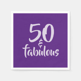 Vet 50 en Fabulous 50ste verjaardag Party Paper Servet