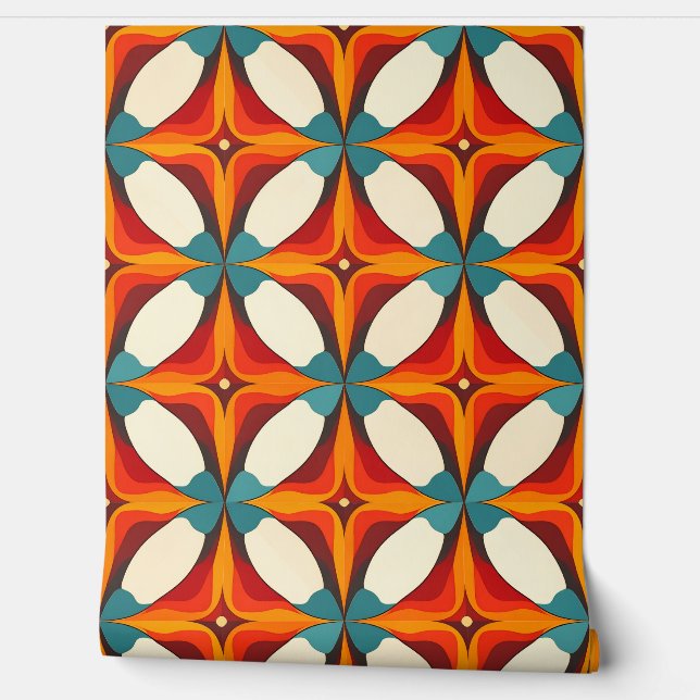 Vet 70s Shapes Behang (Afrollen)