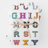  vet A-Z-alfabet Inpakpapier Vel (In situ)