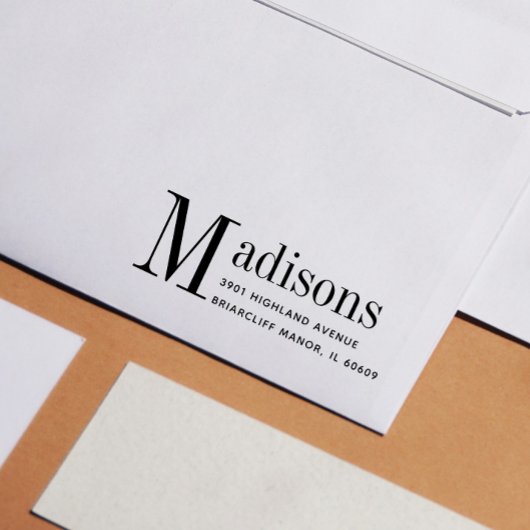 Vet aangepaste achternaam Retouradres Rubberstempel